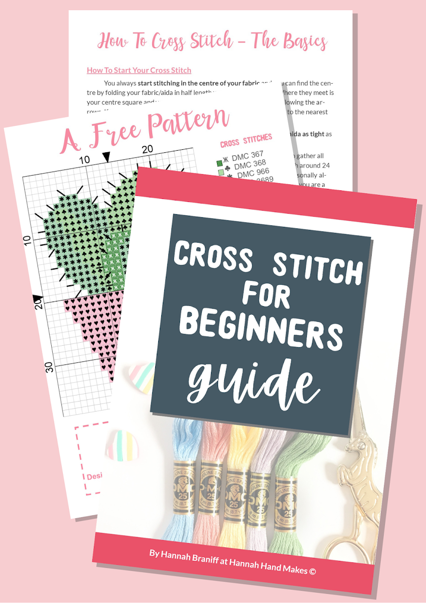 How To Cross Stitch Guide For Beginners - Hannah Hand Makes