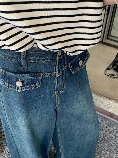Title 4, Womens High Waist Slimming Retro Faux Pocket J...