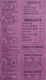 Da Pizza King menu 1