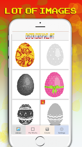 Easter Egg Pixel Art Coloring by number