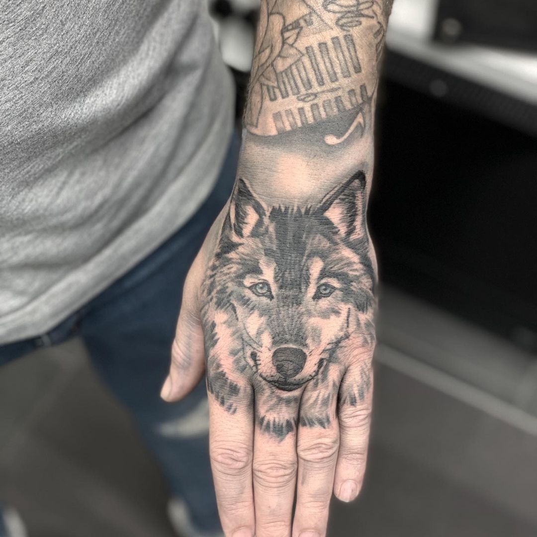 Perfect Lone Wolf Tattoo Idea