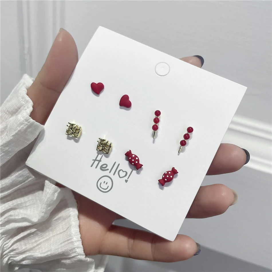 Pendientes de mujer de tuerca con aguja de plata de ley, diseño dulce y adorable. Perfectos para el uso diario y como regalo especial.