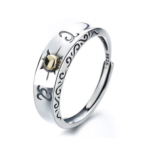 Title 3, Womens Sterling Silver Indian Sun Ray Ring, a ...