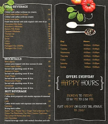 Kaffee Haus menu 