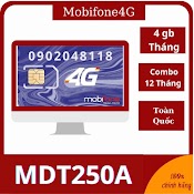 [Mdt250] Sim 4G Mobifone - Dùng Cả Năm Free