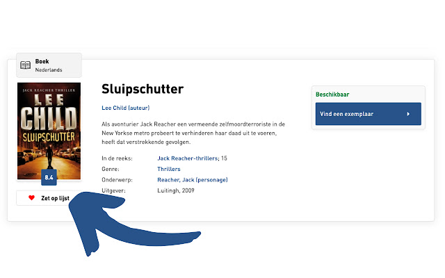 Boekreviews voor bibliotheek.be chrome extension