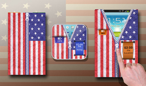 USA Flag zipper Unlocker