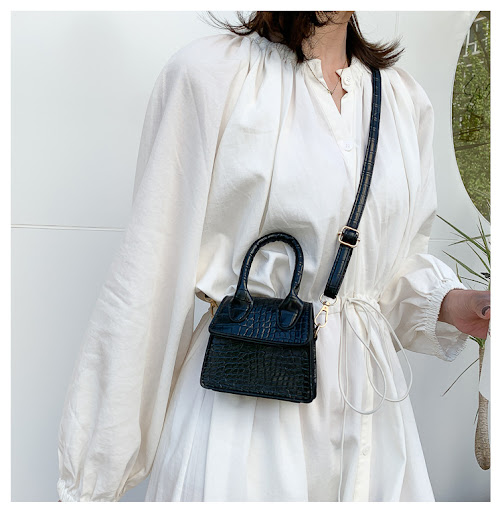 Title 4, Niche Mini Handbag Stone Pattern Simple Western...
