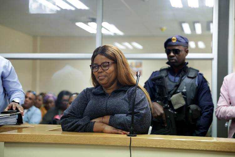 Nongcebo Faith Ntombela appears in the Umlazi magistrate's court in connection with the death of her husband, Captain Thomas Ntombela