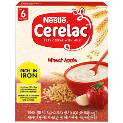 Nestle Cerelac Baby Cereal With Milk - Wheat Apple, - 300 gm