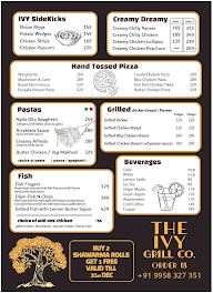 The Ivy Grill Co. menu 1