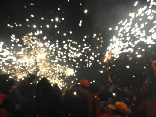 Correfoc The Fire Run Barcelona Spain 2010