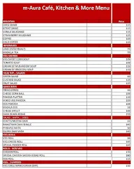 M-Aura Cafe Kitchen & More menu 2