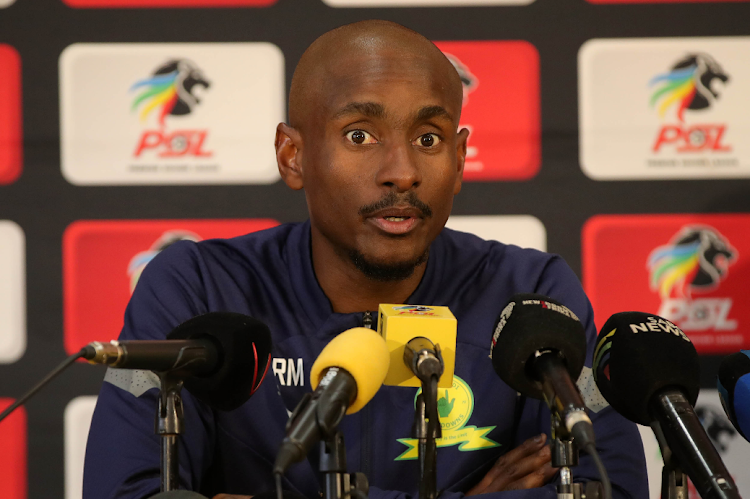 Sundowns co-coach Rulani Mokwena during the MTN8 press conference at PSL Head Office.