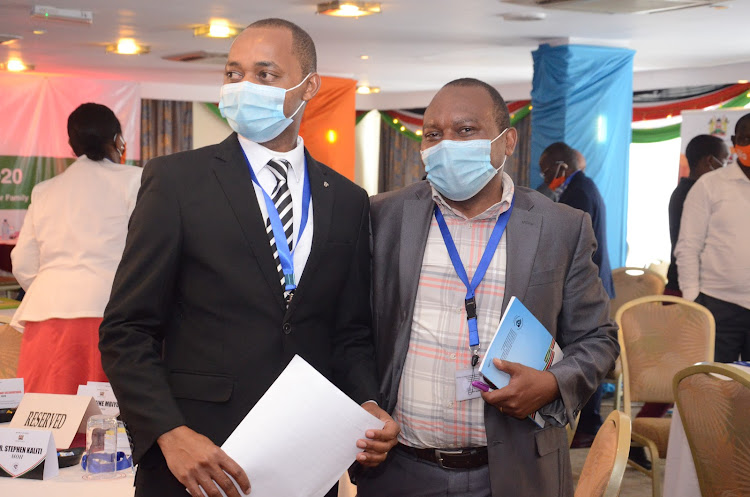 NCPD chief programme coordinator Mwongola Mikwa and gynaecologist Stephen Kalliti