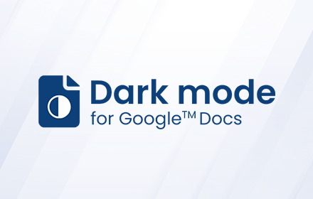 Dark mode for Google™ docs small promo image