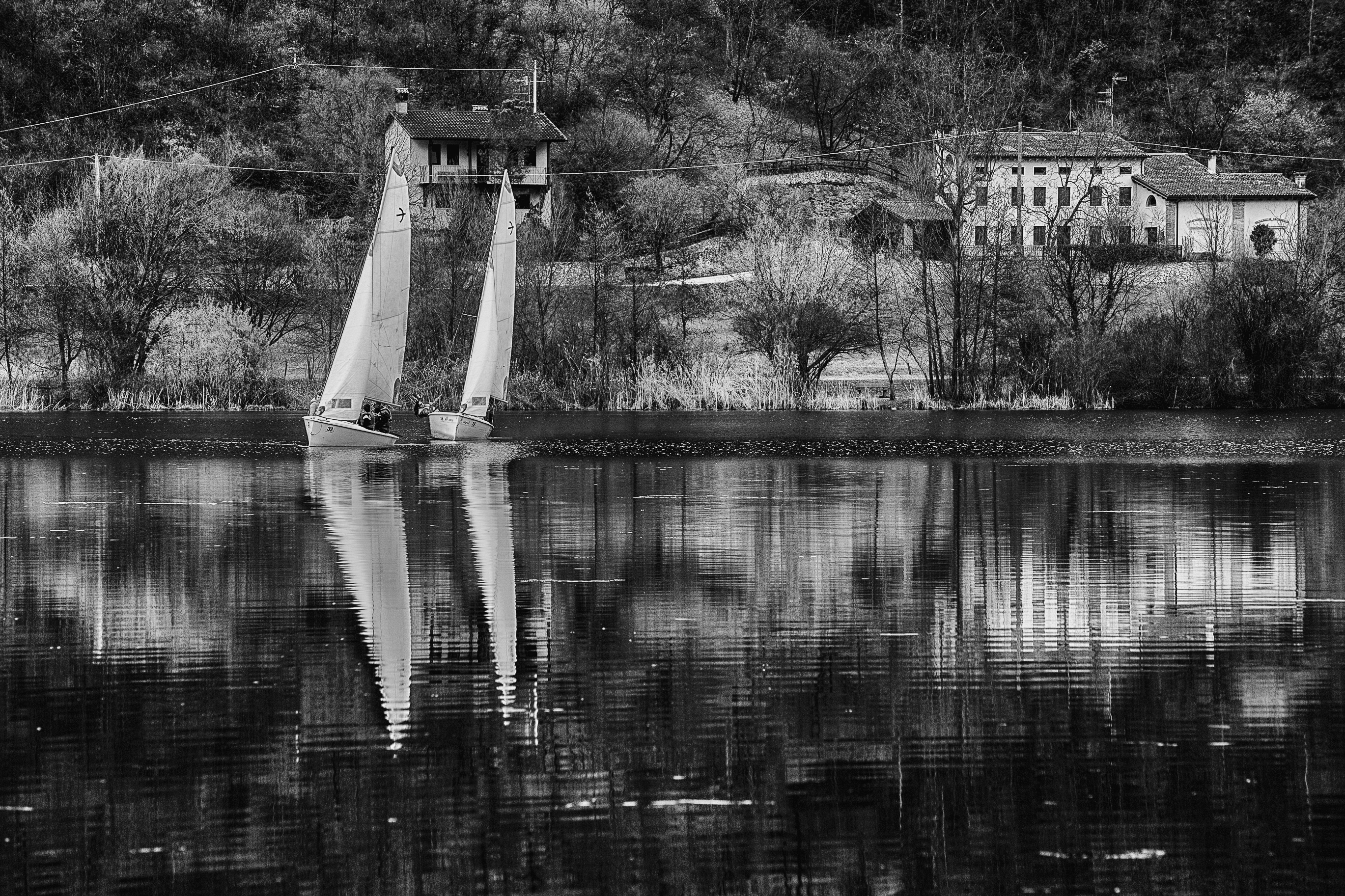 scuola di vela nel lago di Fimon di macanet
