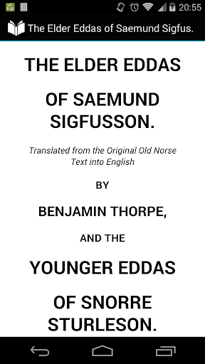 Elder Eddas Saemund Sigfusson