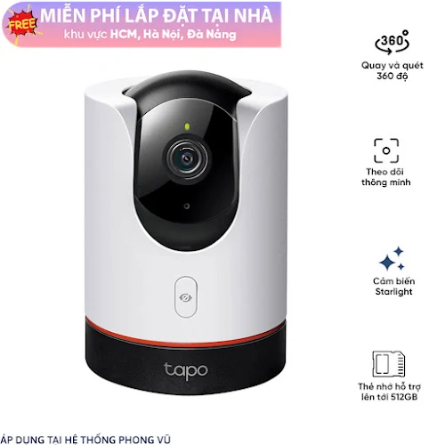 Camera TP-Link Tapo C225 (Quay/quét, AI, 2K QHD 4MP)