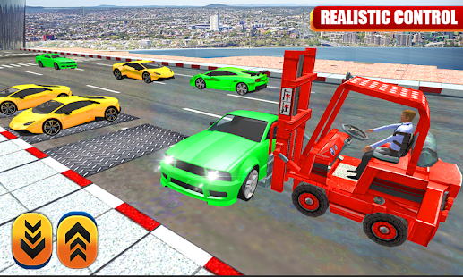 baru kota POLISI parkir forklift mobil simulator 1.0 APK + Mod (Uang yang tidak terbatas) untuk android