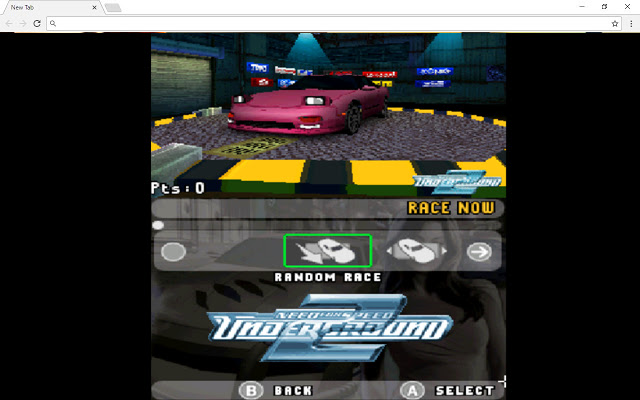 Need for Speed Underground 2 GBA New Tab