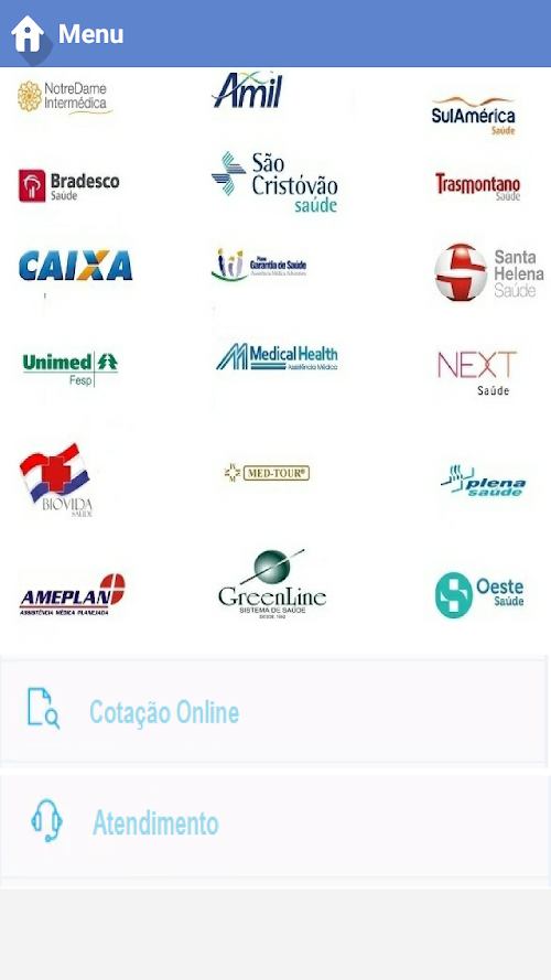 Android application Planos de Saúde Online screenshort