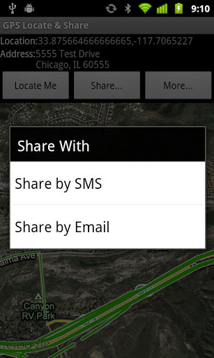 Screenshot GPS Locate & Share Free