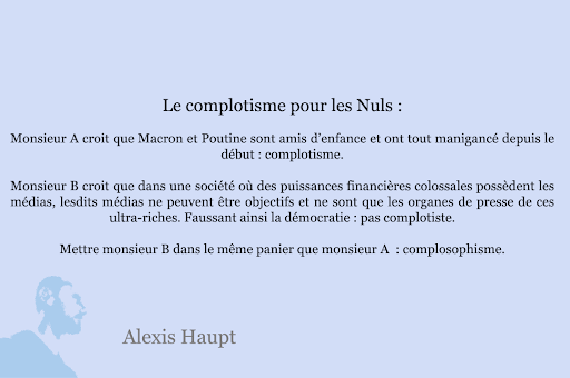 Le complosophisme pour les nuls