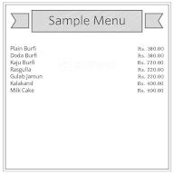 Brijwasi Sweets menu 1