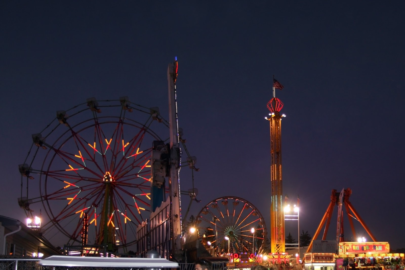 Carnival Rides At Night