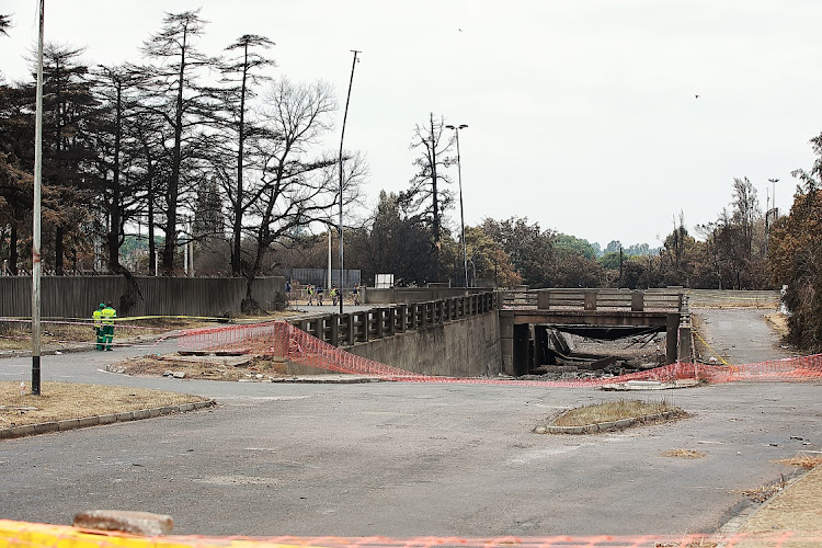 The bridge along Hospital Street where the tragic tanker explosion occurred.