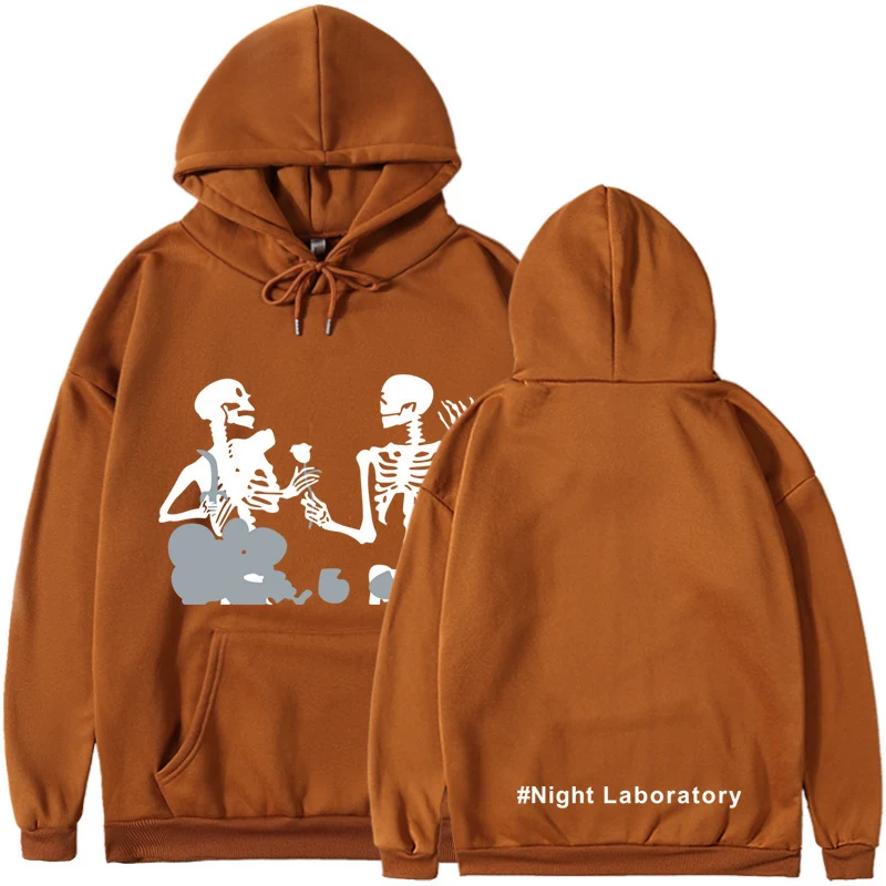 Night Laboratory Sudadera con capucha de personalidad versátil de estilo coreano