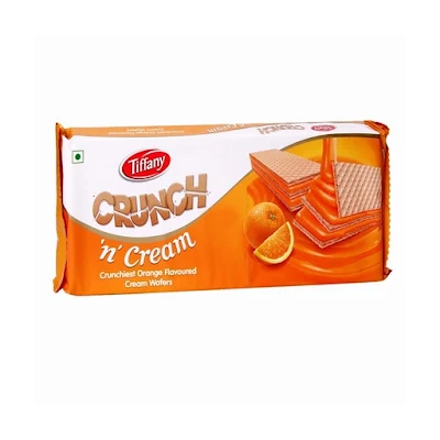 Tiffany Cream Wafers Orange 75 Gm