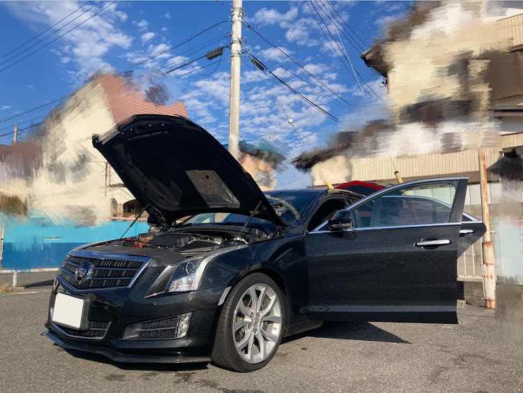 ATS セダンのえへへ❤️・ハイ　カッコいい❣️・最強のキャデラック✨✨・ハイ   カッコいい❣️・ハイカッコいい❣️に関するカスタム事例の投稿画像5枚目