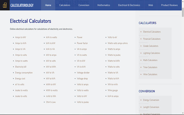 Calculatorology chrome extension