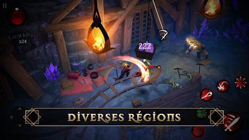 Blade Bound: Legendary Hack and Slash JDR d’action  APK MOD screenshots 2