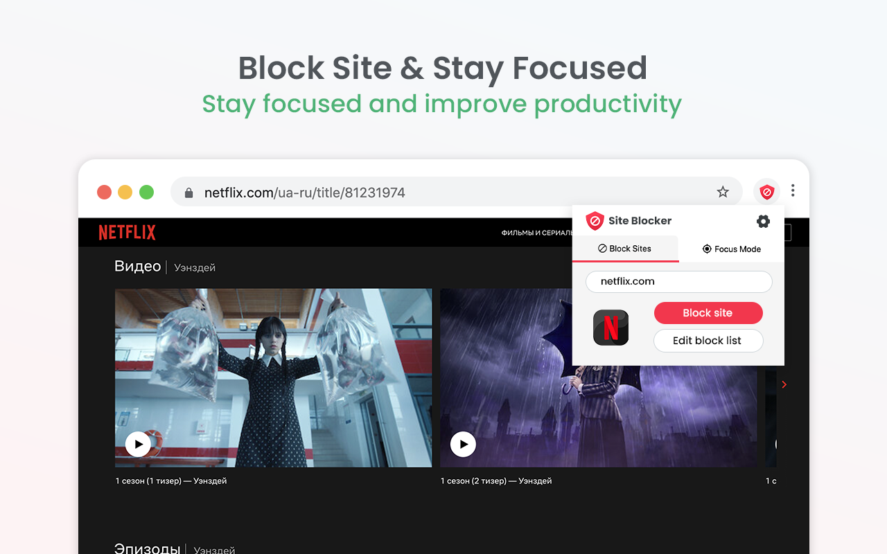 Block Site & Stay Focused Preview image 1