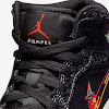 air jordan 1 mid se gs black / sail / chile red