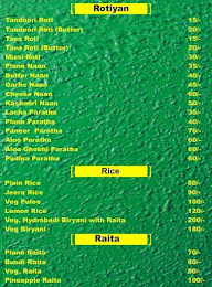 Royal Rajasthan Family Restaurant & Cafe menu 8