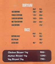 Biryani House menu 8