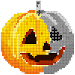 Cover Image of Télécharger Halloween Pixel Art : peinture par numéro, livre de coloriage 2.1 APK