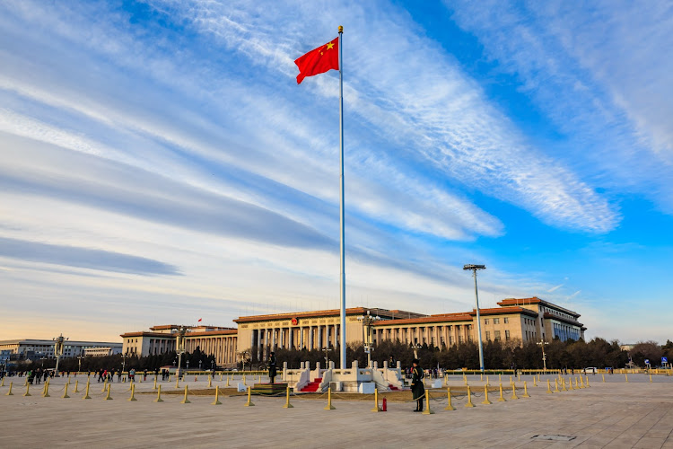 The Great Hall of the People in Tiananmen Square.