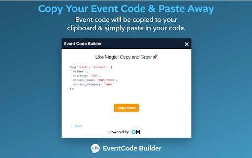 Event Code Builder (by OM)