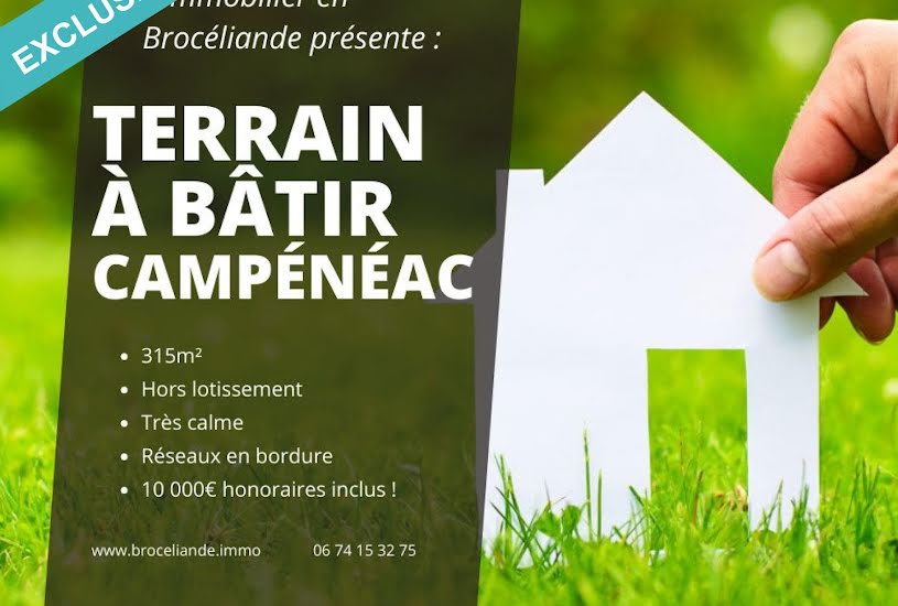  Vente Terrain à bâtir - 315m² à Campénéac (56800) 