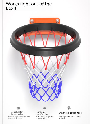 Title 5, Portable Basketball Net Frame Indoor And Outdoo...