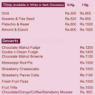 Cakes & Chocolates menu 3