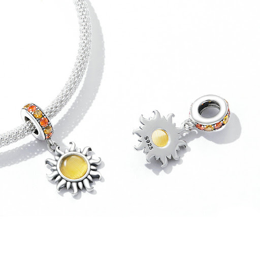 Title 3, Womens Little Sun DIY Bracelet Pendant. Design...