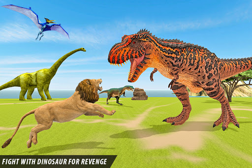 Screenshot Lion vs Dinosaur Animal Fight