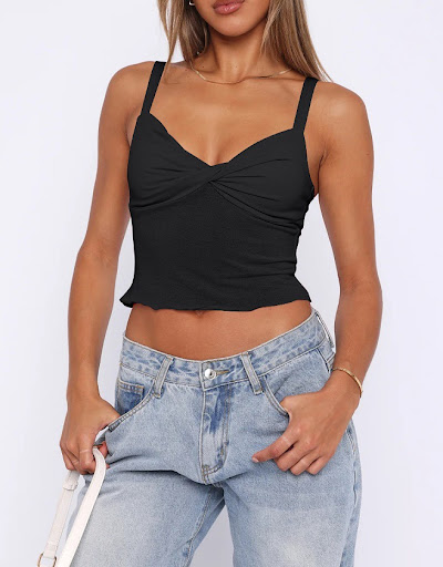 Title 7, New Y2K V-neck Camisole Summer Versatile Sexy S...