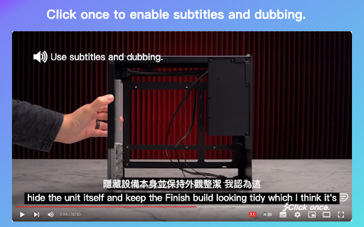 YouTube™ subtitles and dubbing